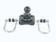 RAM Mounts Round Base Kit - Chrome Clutch, Brake U-Bolt Combo Handlebar Kit RAM-B-174CH-202