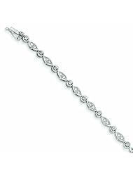 Genuine 14K White Gold White Gold Diamond Bracelet 7 Grams Of Gold 100% Satisfaction Guaranteed.