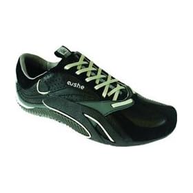 Cushe Men's Groove Speed Leather Sneakers Black Color
