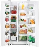 Review GE  / GE GSS20IBTWW 19.9 cu. ft. Side-by-Side Refrigerator with 3 Glass Shelves, Gallon Door Storage and Upfront Dial Temperature Controls: White
