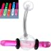 Clear Acrylic GLOW STICK Belly Ring Light Stick Starter Pack