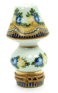 Limoges Porcelain Hand Painted Lamp Box