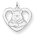 Sterling Silver Disney Winnie the Pooh Heart Charm
