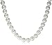 Silver 8 mm Beads Necklace 17