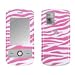 Fits LG CU720 Shine Cell Phone Snap on Protector Faceplate Cover Housing Hard Case - Pink/White Zebra Skin
