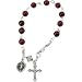 Sterling Silver Garnet Rosary Bracelet