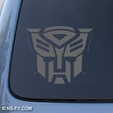 TRANSFORMERS AUTOBOT - Car, Truck, Notebook, Vinyl Decal Sticker #1036 | Vinyl Color: Silver