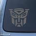 Automotive : TRANSFORMERS AUTOBOT - Car, Truck, Notebook, Vinyl Decal Sticker #1036 | Vinyl Color: Silver