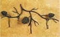 Pinecone decor towel rack WALL HOOK key coat Pine Cone