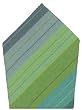 Durable Hand Woven 100% Cotton Blue and Green Striped Napkins 22x22 Inches Set of Six