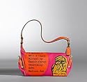 NEW AUTHENTIC COACH BONNIE PRINT COSMETIC TOP HANDLE SMALL POUCH (Fushcia)