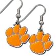 Clemson Tigers Enameled Zinc Logo Earrings - NCAA College Athletics Fan Shop Sports Team Merchandise