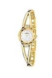 Chronostar - R3753500917 - Montre Femme - Ligne Forever - Quartz Analogique - Cadran Blanc - Pierres Synth&eacute;tiques Blanches - Bracelet Acier dor&eacute;
