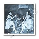 Ballet Dancers with Beer Cyan tone - 10x10 Iron On Heat Transfer For White Material