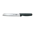 Victorinox Cutlery 7-Inch Wavy Edge Bread Knife, Black Fibrox Handle