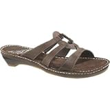 Hush Puppies Blissful | Ladies Sandals Dark Brown Leather by Hush Puppies