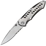 Buck 198X Mantis TM, Partially Serrated, Frame Lock Folding Knife by Buck Knives