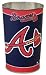 Atlanta Braves MLB 15 Inches Metal Trash Can/Waste Basket