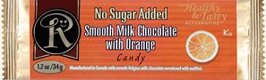 Box of 12 No Sugar Added Milk Chocolate with Orange Bars - Low Carb Chocolate From Ross... by Ross Chocolate - Low Carb Chocolates