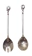 Decorative Stainless Steel Salad Servers