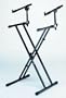 QuikLok QLX22 Double-Brace X Keyboard Stand with QLX Recall Disc System and Adjustable 2nd Tier