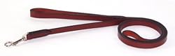 Hamilton Leather Dog Lead, Burgundy, 6' x 5/8"