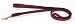 Hamilton Leather Dog Lead, Burgundy, 6' x 5/8"