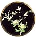 Mother of Pearl Oriental Wall Hanging - Chinese Black Lacquer, 30"D