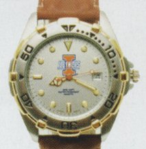 NCAA Elite with Leather Women's Collegiate Watch University of Illinois - XWL138