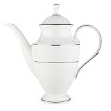 Lenox Apropos Platinum-Banded Bone China Coffeepot