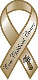 Cure Childhood Cancer Awareness Ribbon Magnet.