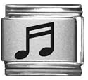 Clearly Charming Music Note Laser Italian Charm