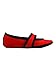 Nufoot Betsy Lou Women's Shoes, Foldable & Flexible Flats, Slipper Socks, Travel Slippers & Exercise Shoes, Dance Shoes, Yoga Socks, House Shoes, Indoor Slippers, Red, X-Large