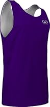 AP993 Men's Tank Top Jersey-Uniform is Reversible to White-Great for Basketball (Small, Purple/White)

