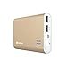 Jackery Giant+ 12,000 mAh Dual USB Portable Battery Charger & External Battery Pack for iPhone, iPad, Galaxy, and Android Smart Devices (Gold)