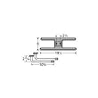 MCM 21002-71102 Cast Iron H Twin, Centered, 2.25 Inch Offset Burner