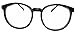 FancyG Retro Vintage Inspired Classic Nerd Round Clear Lens Glasses Eyewear - Black