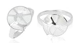 White Mother of Pearl Right Hand Ring Sterling Silver