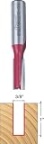 Freud 12-108 3/8-Inch Diameter by 1-Inch Double Flute Straight Router Bit with 1/2-Inch Shank