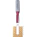 Freud 12-108 3/8-Inch Diameter by 1-Inch Double Flute Straight Router Bit with 1/2-Inch Shank