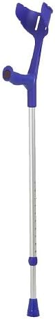 IUP Handel Forearm Crutch set; Fixed, open cuff, Blue-1 ea