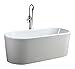 Bellaterra Home BA6830 Padua 63 inch Freestanding Bathtub in Glossy White