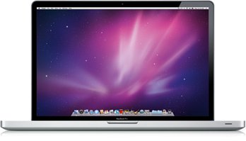 APPLE Macbook Pro 17 inch notebook - 2.66GHz Intel Core i7 processor with 4MB shared L3 cache , 4 GB DDR3 SDRAM, 500 GB SATA, 8x SuperDrive (DVD±R DL/DVD±RW/CD-RW), Intel HD Graphics and NVIDIA GeForce GT 330M with automatic graphics switching w 512MB GDDR3, MacBook Pro 17-inch Hi-Resolution Antiglare Widescreen Display, iSight camera, 10/100/1000BASE-T (Gigabit) Ethernet, AirPort Extreme Wi-Fi (based on IEEE 802.11n specification); Bluetooth 2.1 + EDR