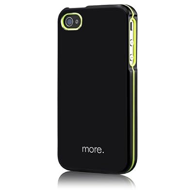 more more iPhone4S/4両対応ケース Armor Metal Hybrid Case for iPhone 4S/4 BlackXNeon Yellow/ブラックXイエロー AP17-008BLK