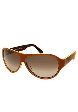 Click here to buy Calvin Klein Fashion Sunglasses CK967S-064-60-10: Orange-Black Brown Gradient by Calvin Klein.