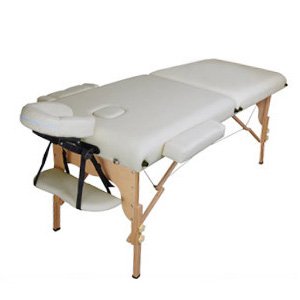 Simple Operation Elegant 3 Inch In Beige Wood Portable Massage Table For Body Worker Energy Healer Salon Tattoo Artist Therapist Massage Lover