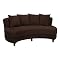 Roundabout Oval Sofa - Chocolate