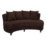 Roundabout Oval Sofa - Chocolate