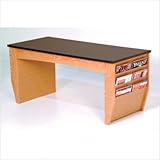 Dakota Wave Medium Oak Coffee Table with Magazine Pockets