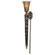 Murray Feiss WB1206LBR, Triomphe Torchiere Glass Wall Sconce Lighting, 1 Light, 60 Watts, Bronze